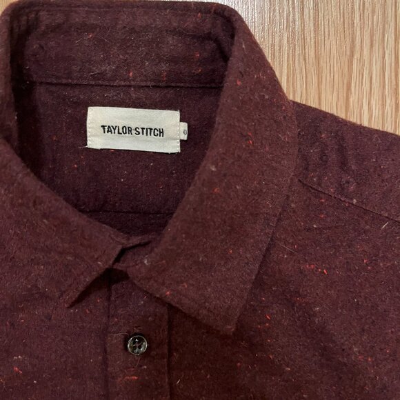 Taylor Stitch Yosemite Shirt in Nutmeg Donegal 40 - Picture 2 of 4